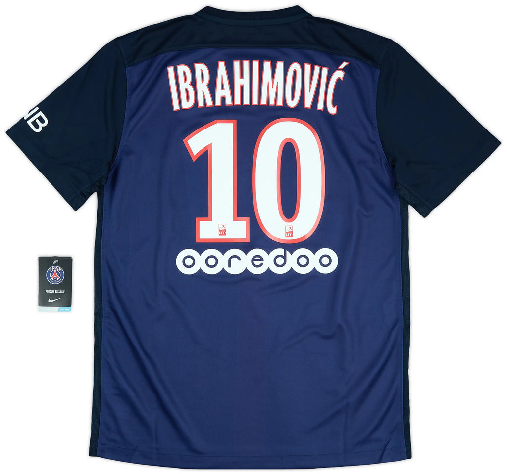 2015-16 Paris Saint-Germain Home Shirt Ibrahimovic #10
