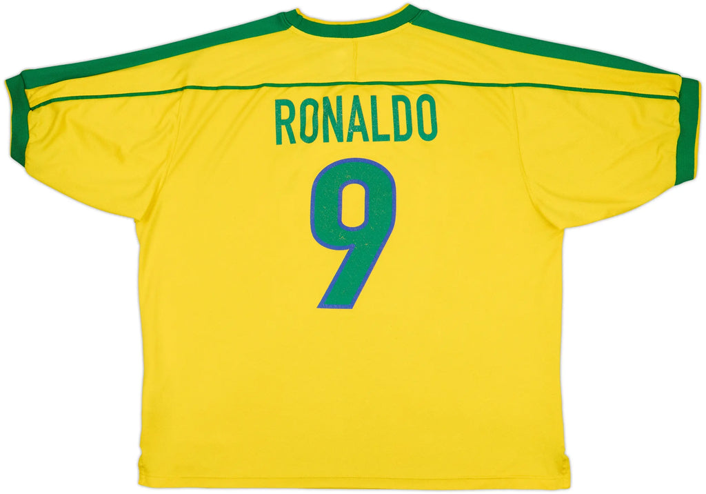 1998-00 Brazil Home Shirt Ronaldo #9