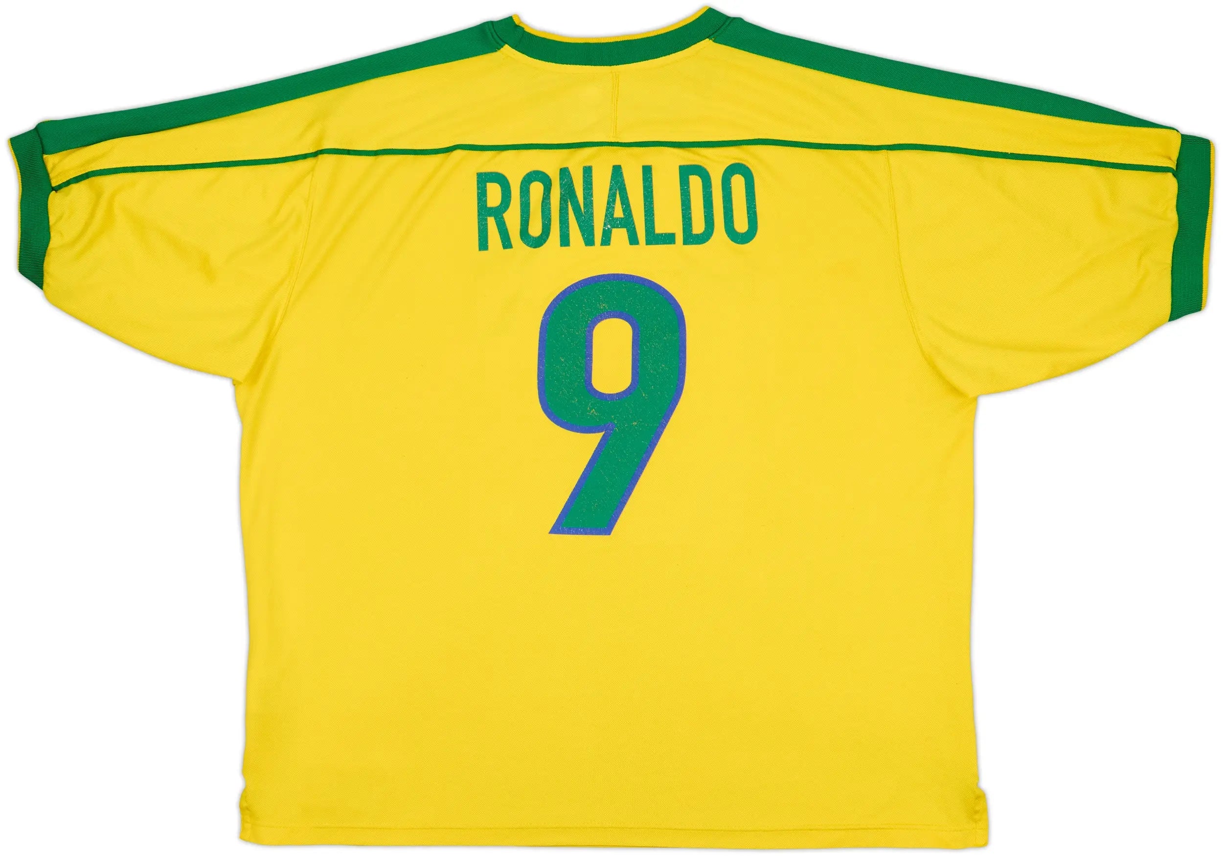 1998-00 Brazil Home Shirt Ronaldo #9