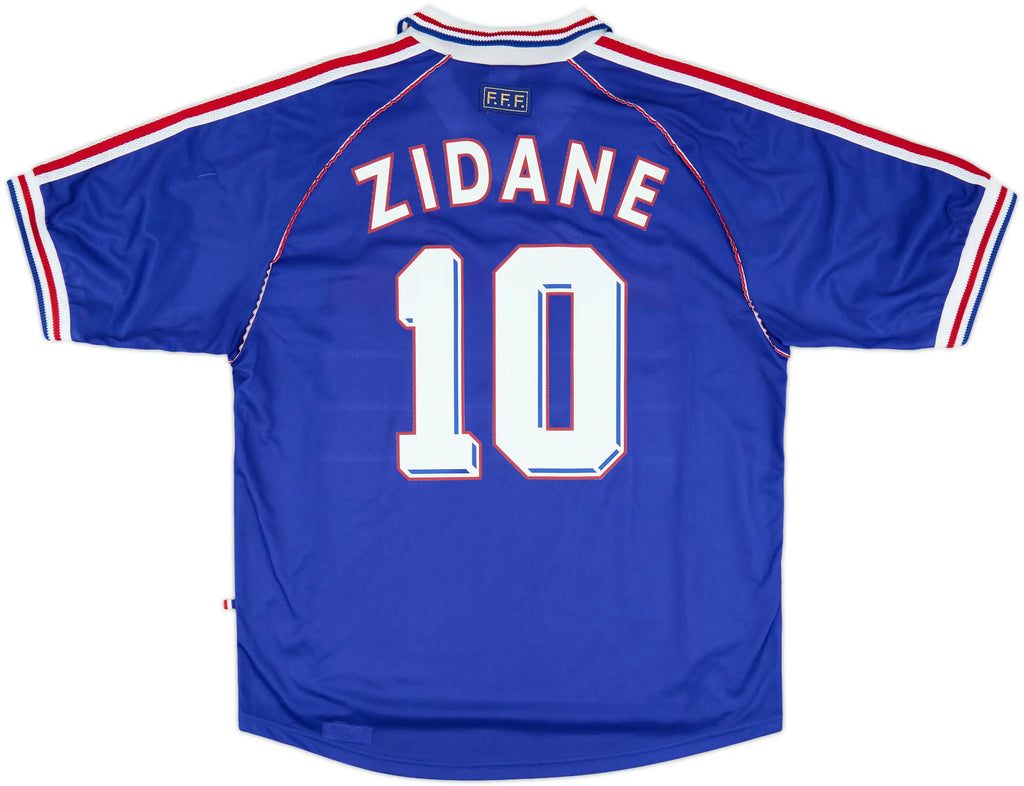 1998-00 France Home Shirt Zidane #10